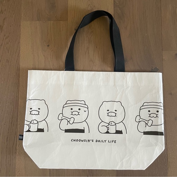 🇰🇷 KAKAO FRIENDS Choonsik’s Daily Life Reusable Bag 🇰🇷 춘식 카카오프렌스 - Picture 5 of 11